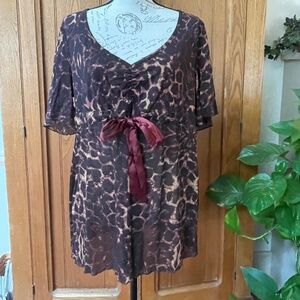 DKNY animal print top